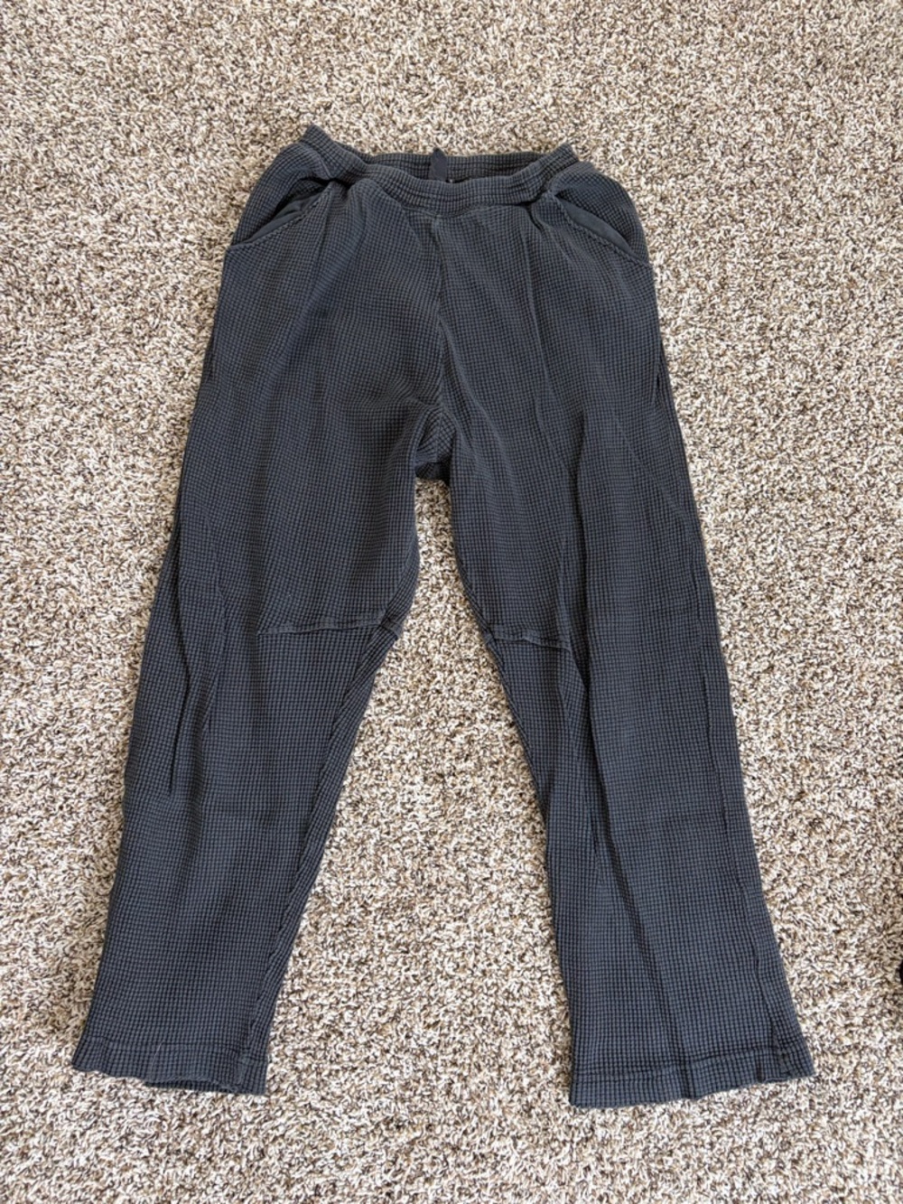 Urban Outfitters Faded Black Textured Pull-On Pants